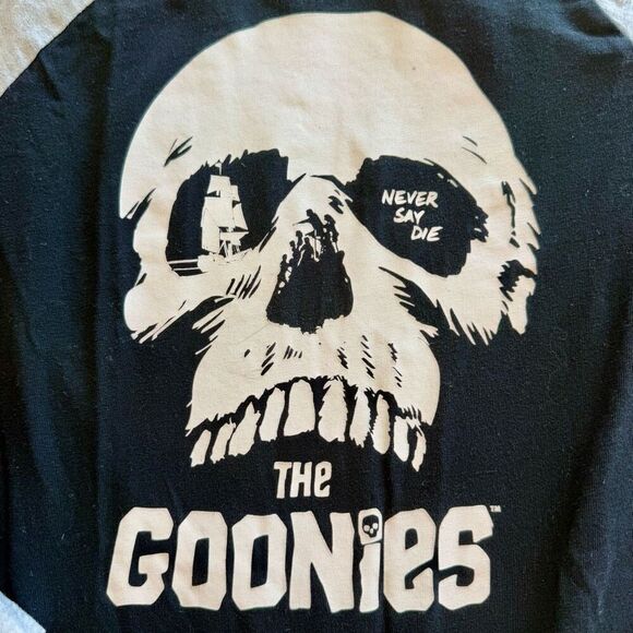 Gap Kids Long Sleeve Raglan Sleeve Goonies T-Shirt - Picture 2 of 6